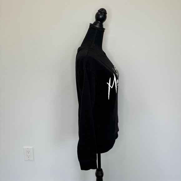 Divided Black 'Manhattan' Crew Neck Oversized Sweater (S) - Picture 4 of 8